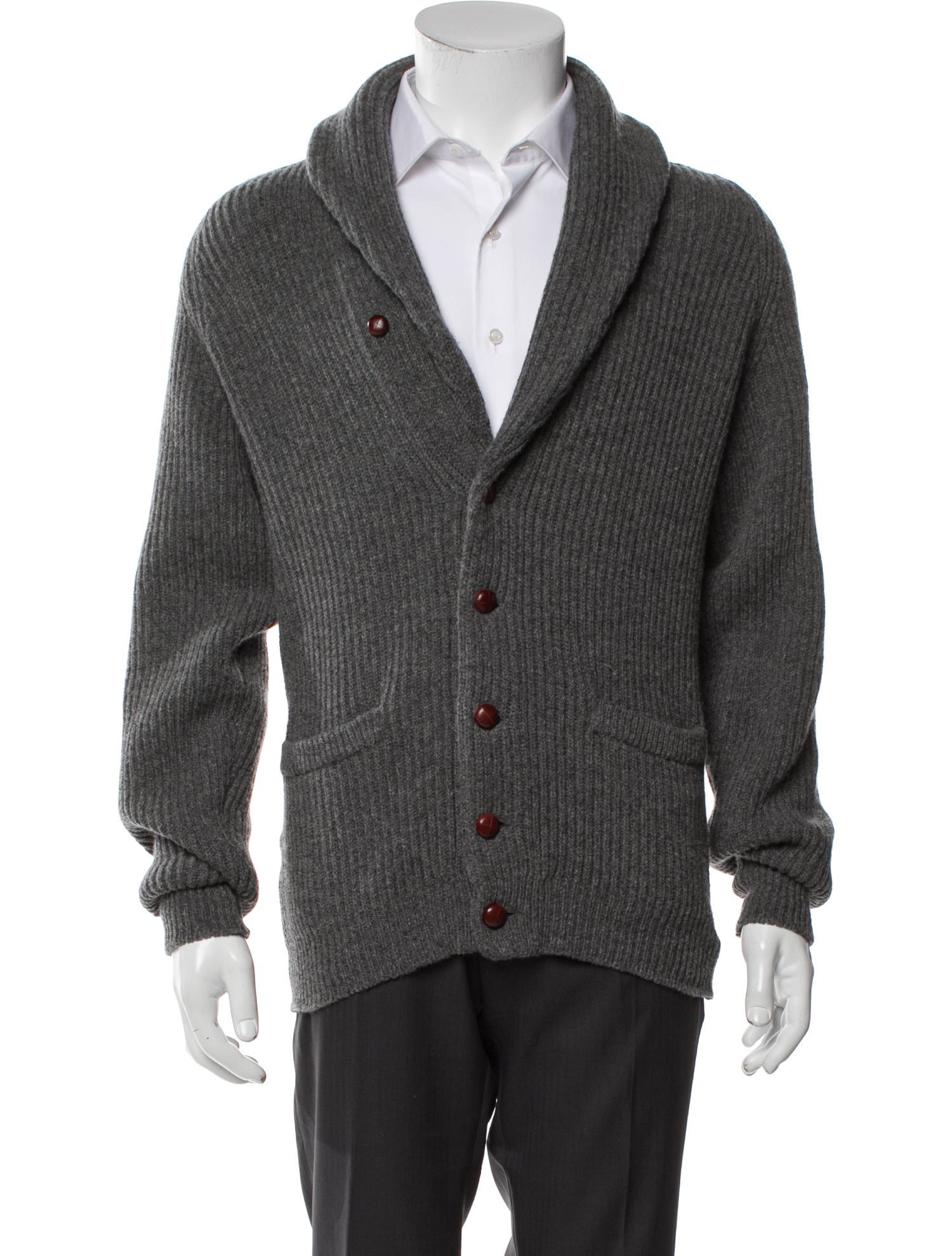 Drake's Lambswool Collar Cardigan w/ Tags