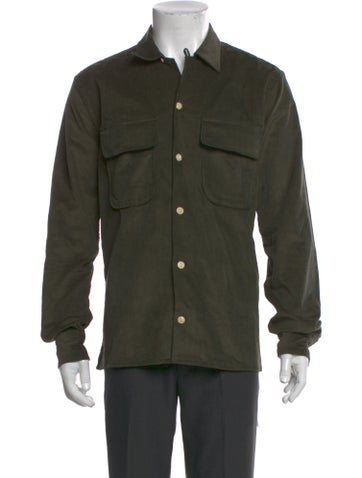 Pre-owned Drake's Long Sleeve Shirt In Green