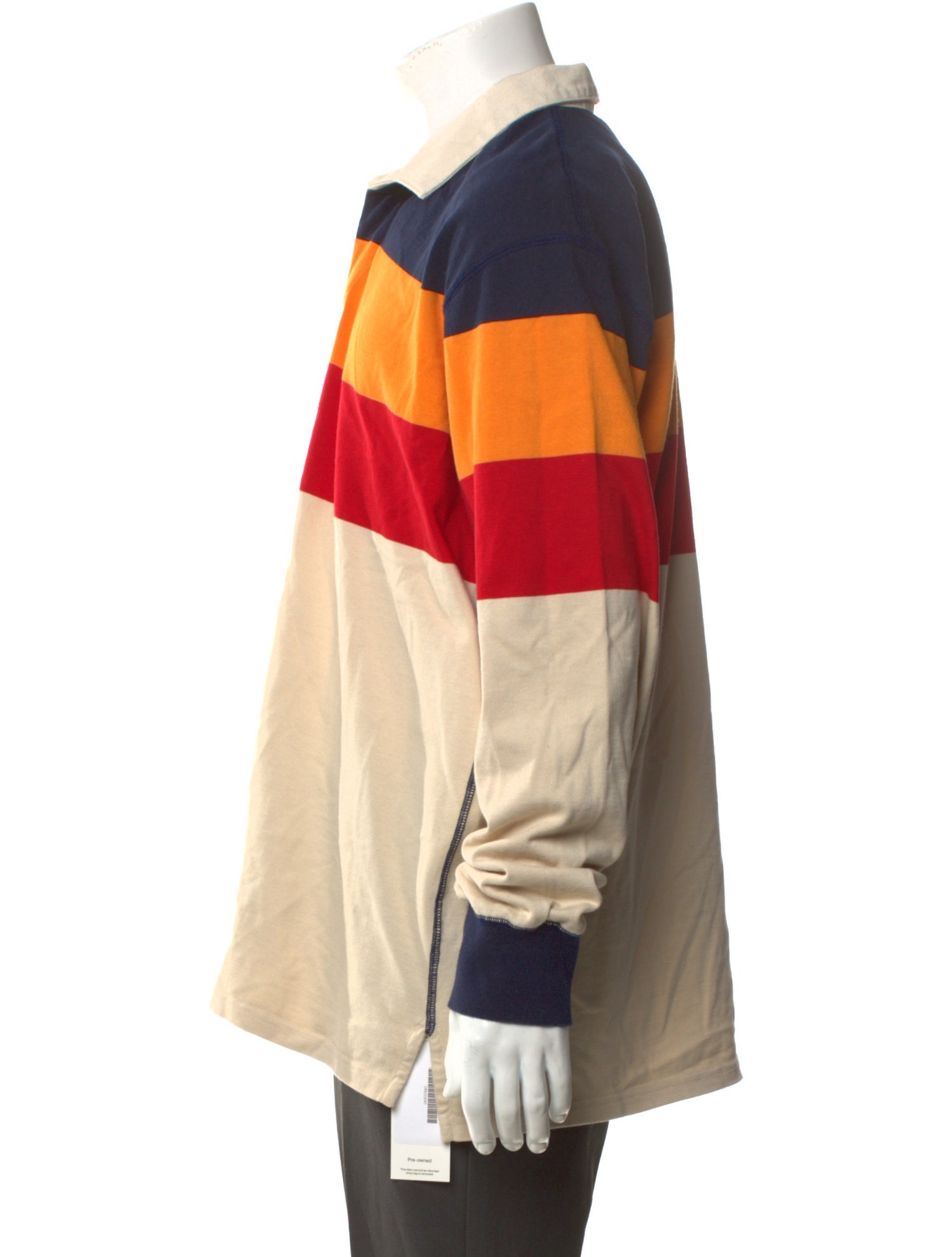 Drake's Colorblock Pattern Collar Polo Shirt