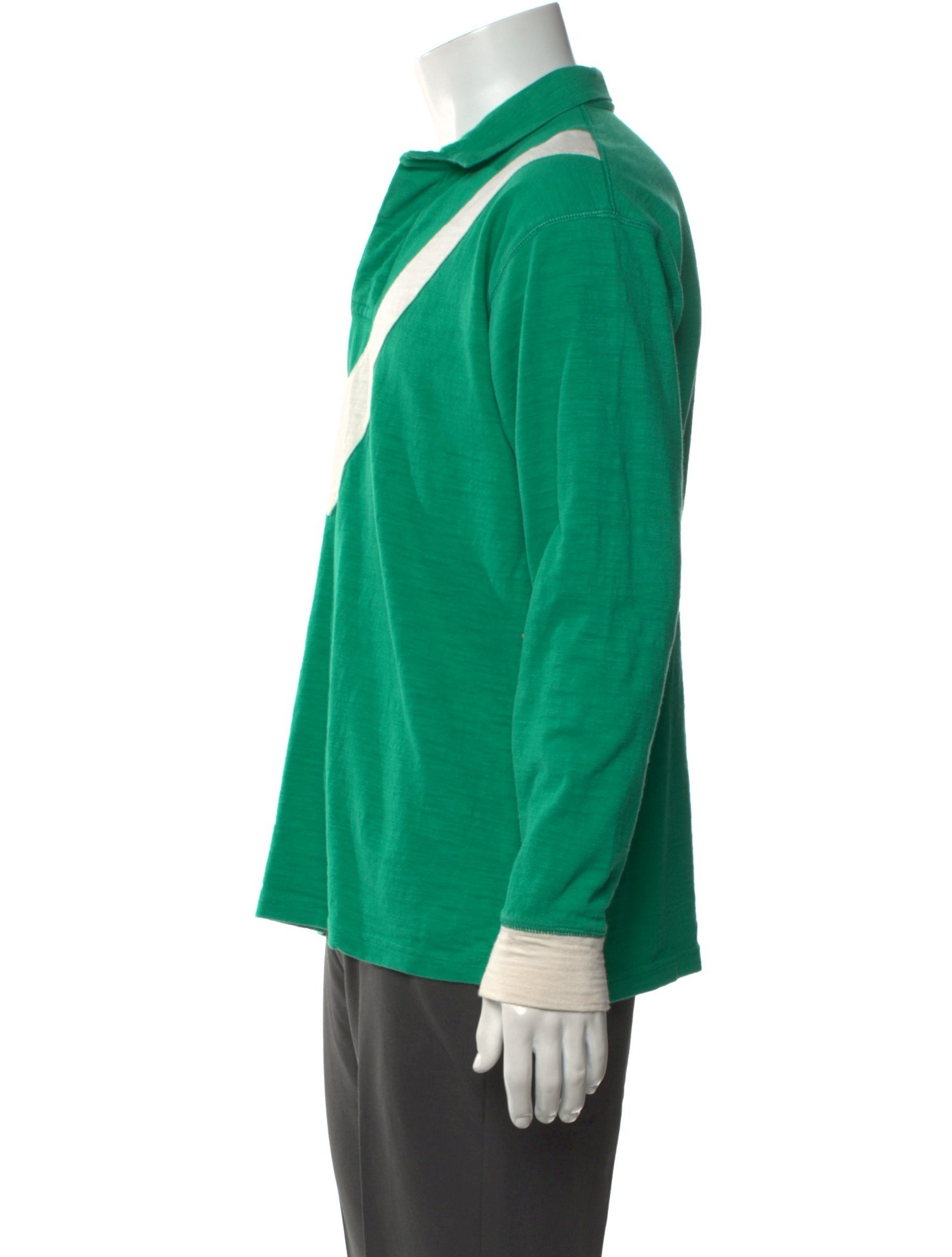 Drake's Colorblock Pattern Collar Polo Shirt