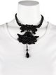 Dori Csengeri Resin Fabric & Leather Choker Necklace