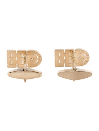 Dress Set 14K Diamond Cufflinks & Tie Pin Dress Set