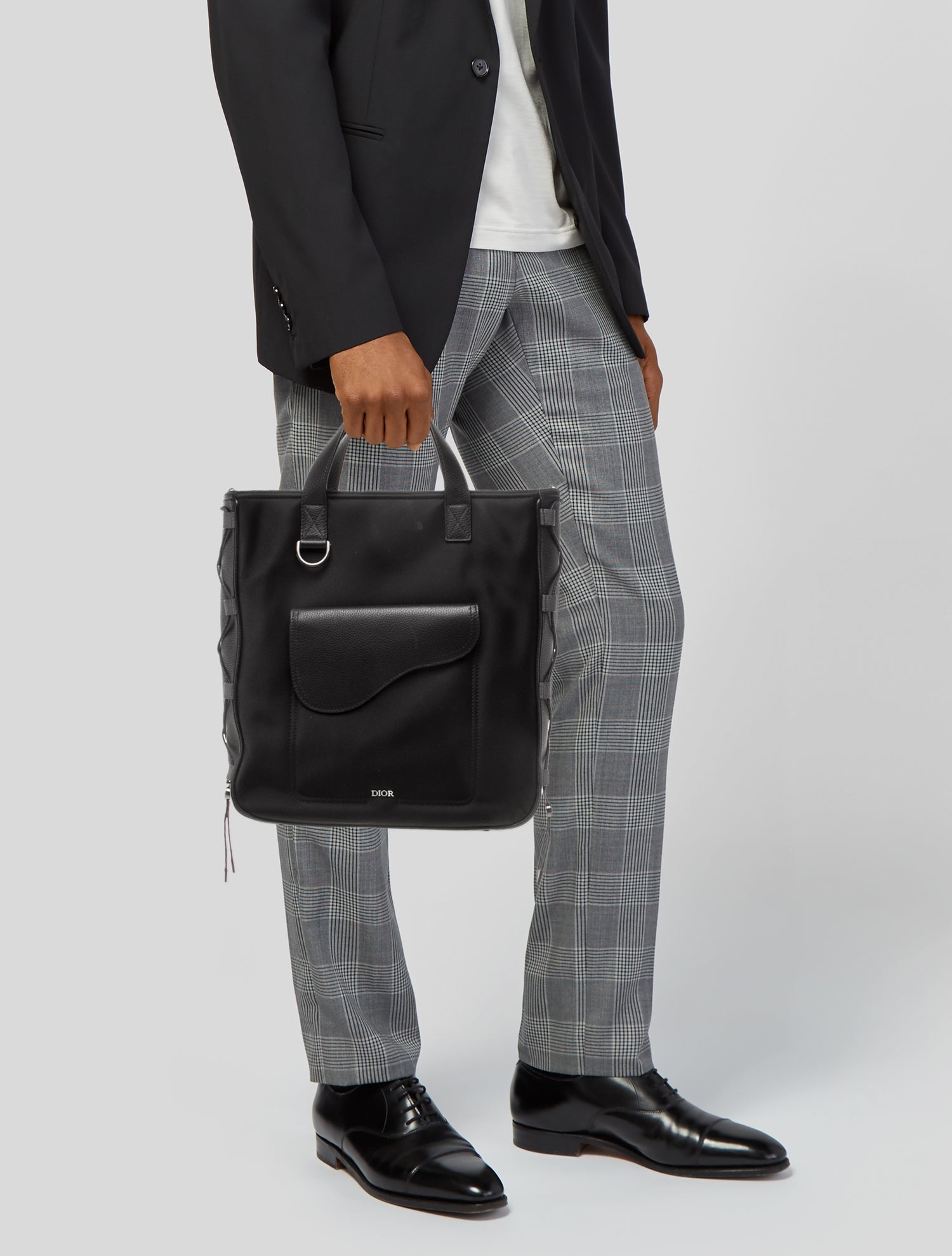 DIOR x Sacai Nylon Saddle Tote