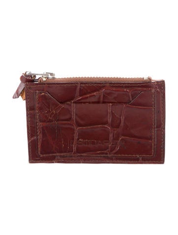 Dsquared² Embossed Leather Coin Pouch