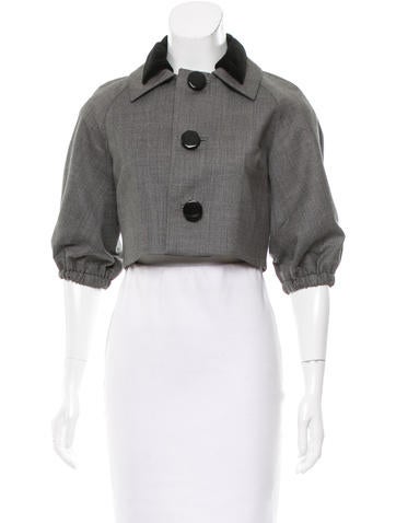 Dsquared² Wool Cropped Jacket