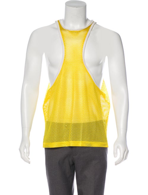 Dsquared² Mesh Deconstructed Sleeveless Shirt yell