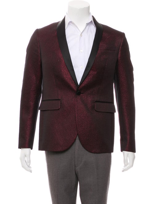 Dsquared² Woven Tuxedo Jacket red