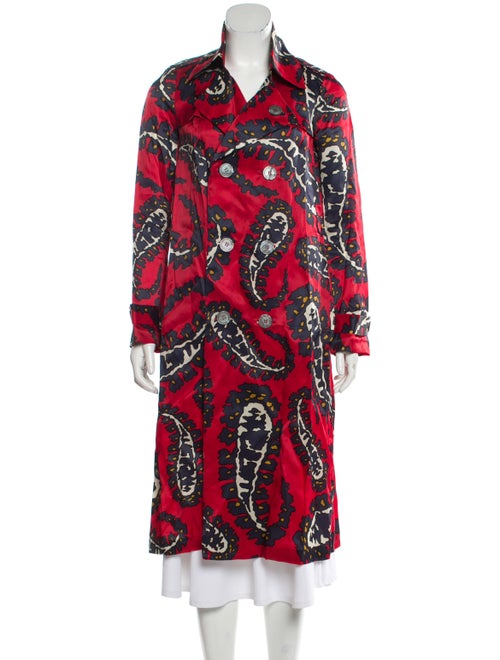 Dsquared² Silk Printed Jacket Red