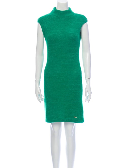 Dsquared² Turtleneck Mini Dress Green