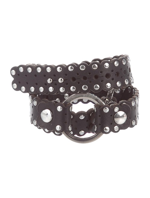Dsquared² Leather Hip Belt Black