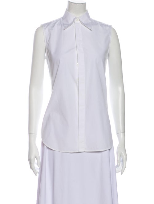 Dsquared² Sleeveless Button-Up Top White