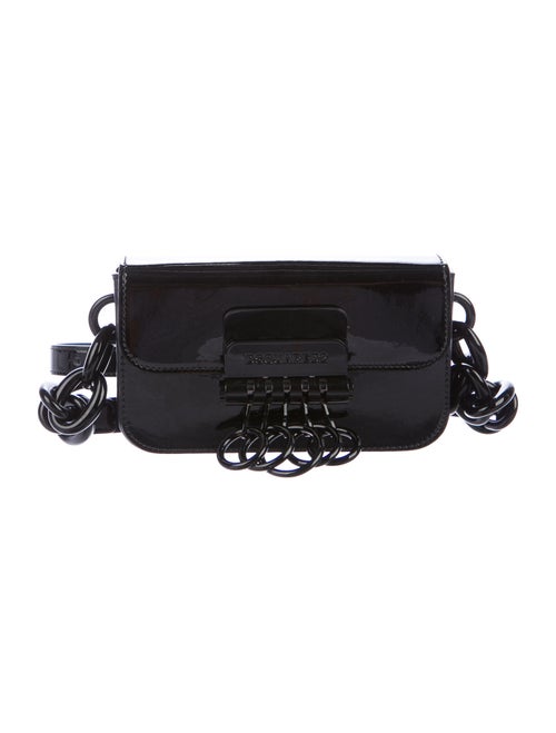 Dsquared² 2020 Leather Key Crossbody Bag Black