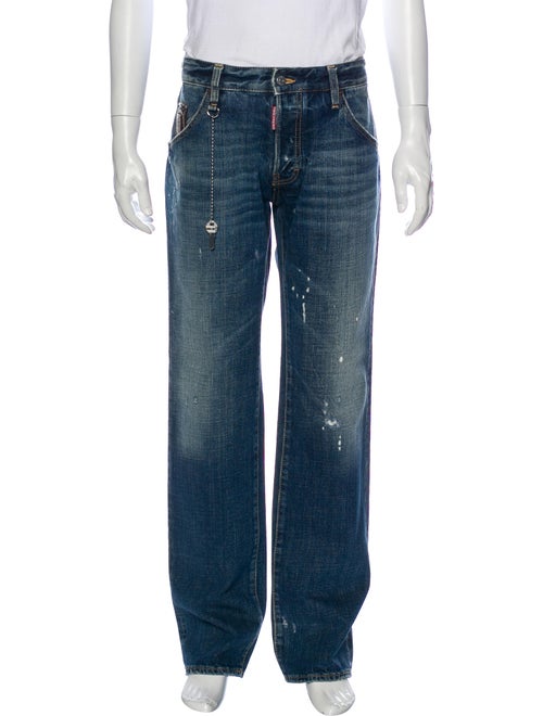 Dsquared² Straight-Leg Jeans Blue