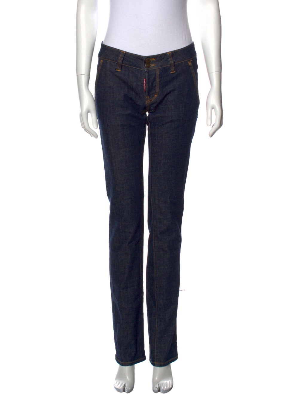 Dsquared² Low-Rise Straight Leg Jeans - image 1