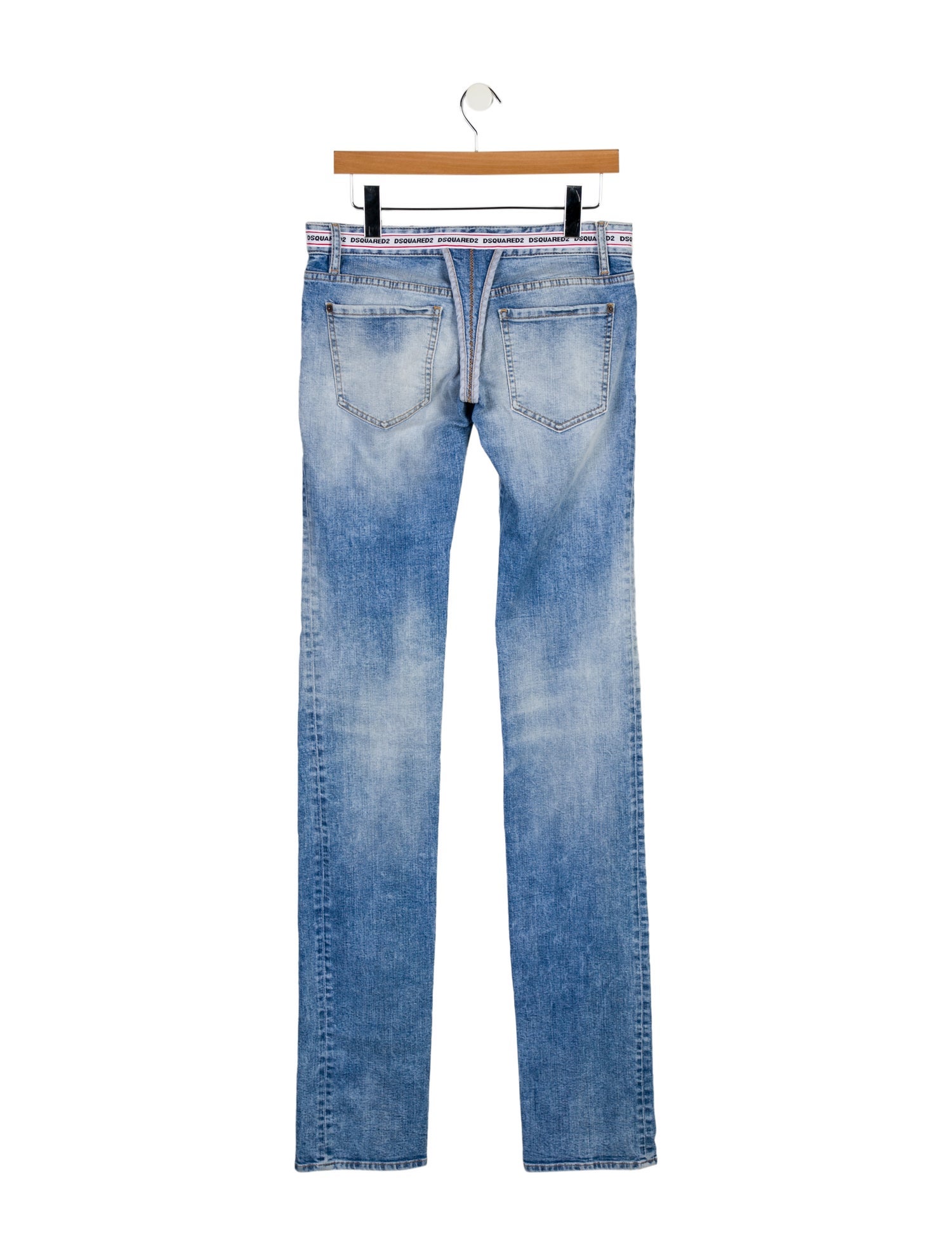 Dsquared² Low-Rise Straight Leg Jeans