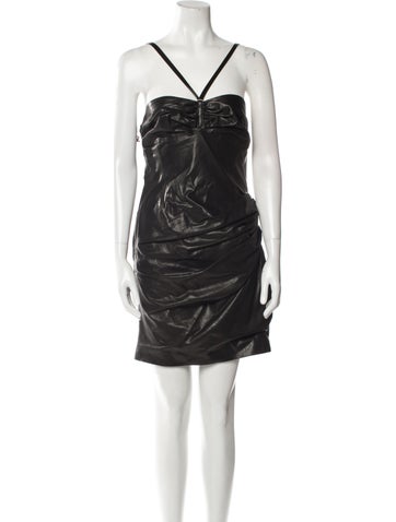 Dsquared² Dresses Leather Mini Dress Us8, It44 | M