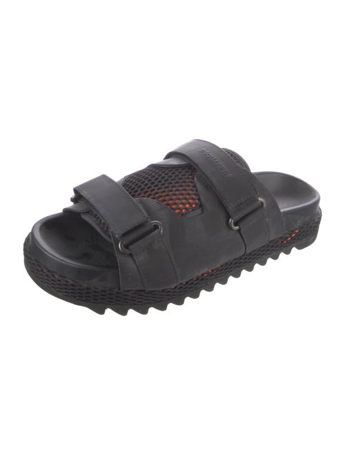 Dsquared² Leather Mesh Accents Slides
