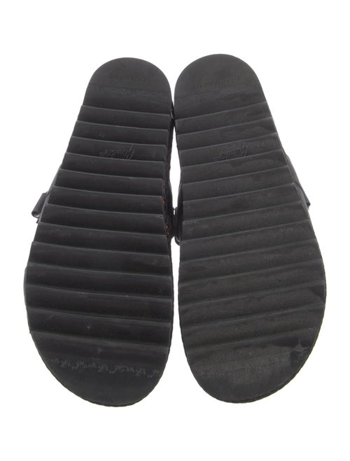 Dsquared² Leather Mesh Accents Slides