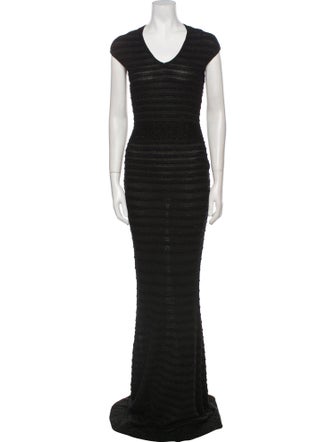 Dsquared² V-Neck Long Dress