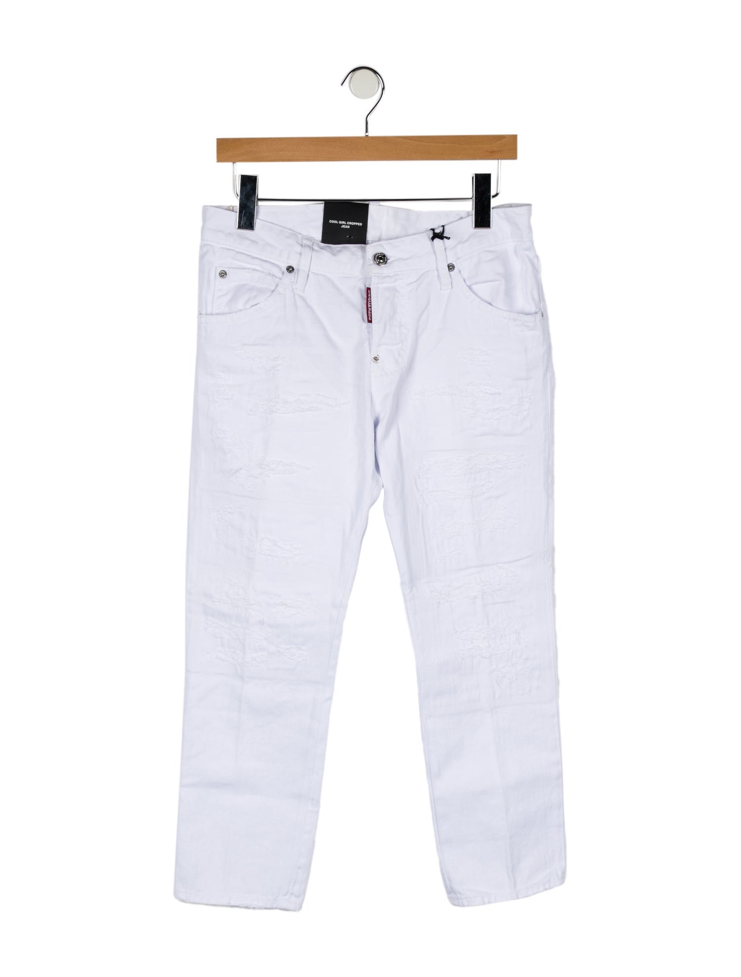 Dsquared² Mid-Rise Straight Leg Jeans