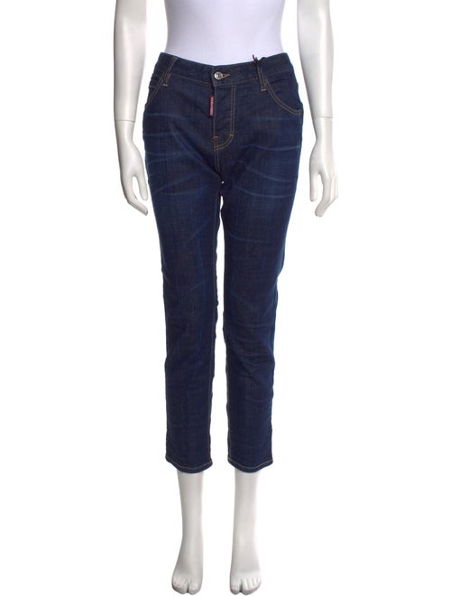 Dsquared² Mid-Rise Straight Leg Jeans