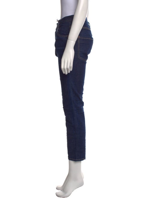 Dsquared² Mid-Rise Straight Leg Jeans