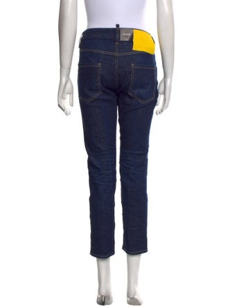 Dsquared² Mid-Rise Straight Leg Jeans