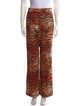 Dsquared² Animal Print Wide Leg Pants