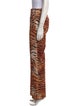 Dsquared² Animal Print Wide Leg Pants