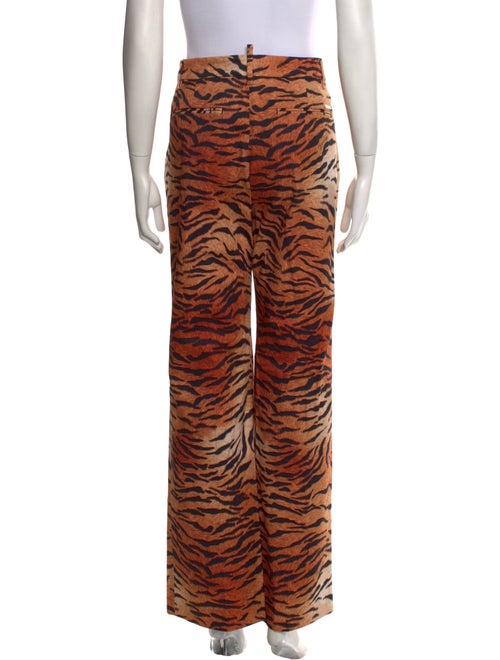 Dsquared² Animal Print Wide Leg Pants