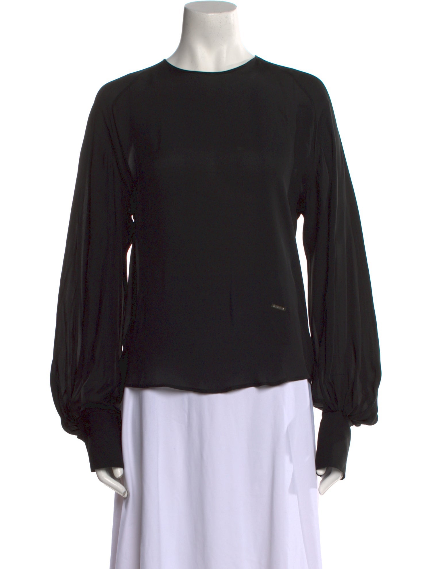 Dsquared² Silk Crew Neck Blouse