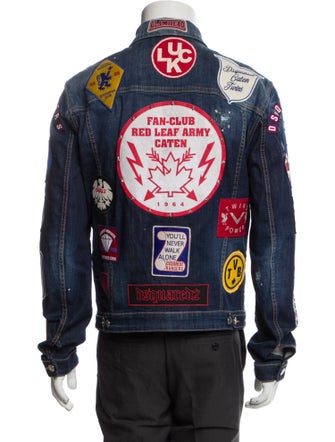 Dsquared² Graphic Print Trucker Jacket
