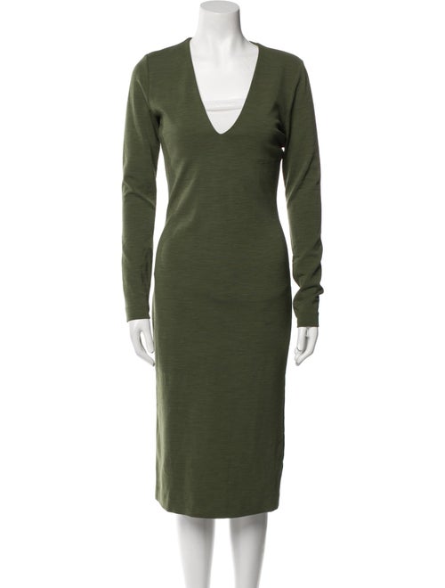 Dsquared² Virgin Wool Midi Length Dress