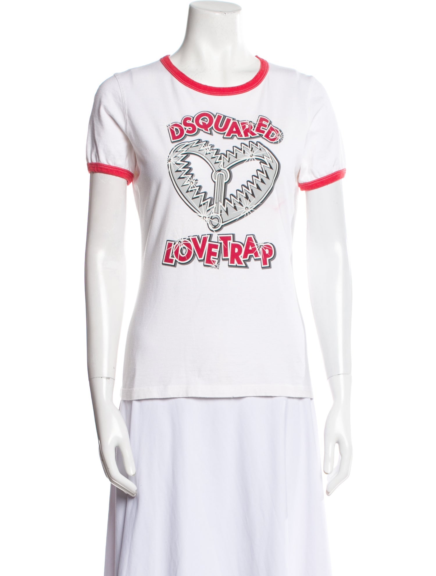 Dsquared² Graphic Print Crew Neck T-Shirt