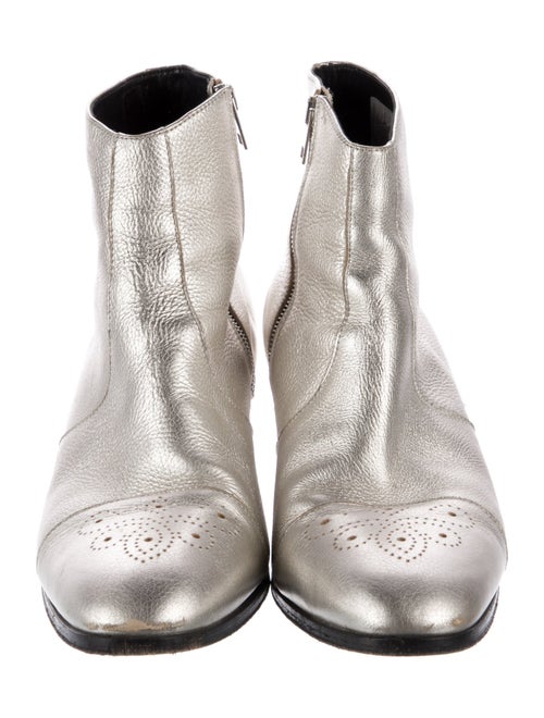 Dsquared² Leather Crystal Embellishments Boots