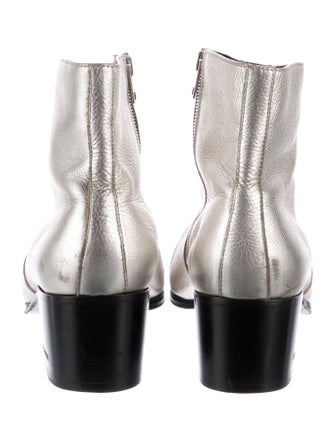 Dsquared² Leather Crystal Embellishments Boots