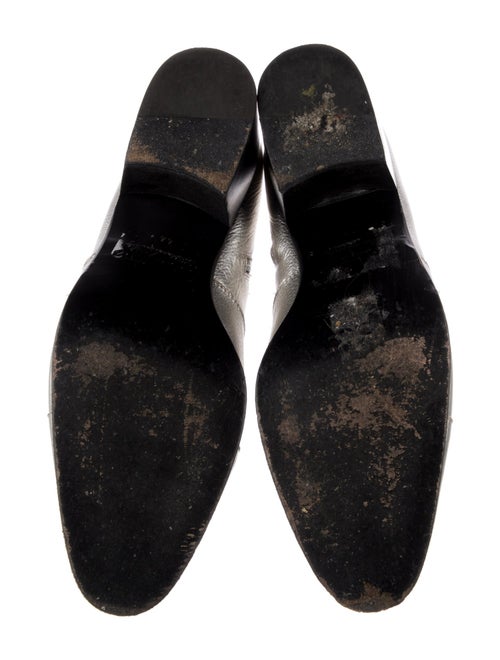 Dsquared² Leather Crystal Embellishments Boots