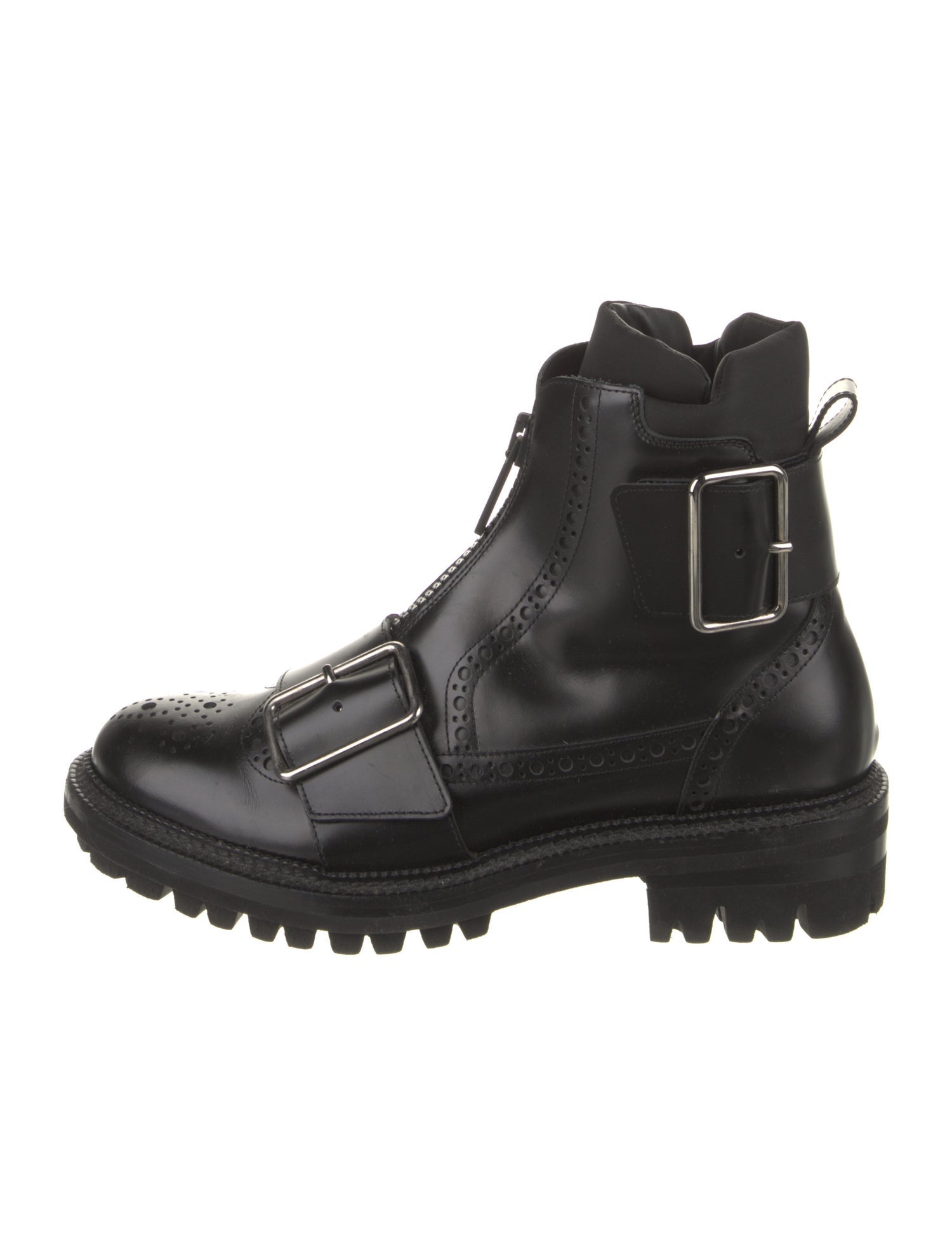 Dsquared² Leather Combat Boots
