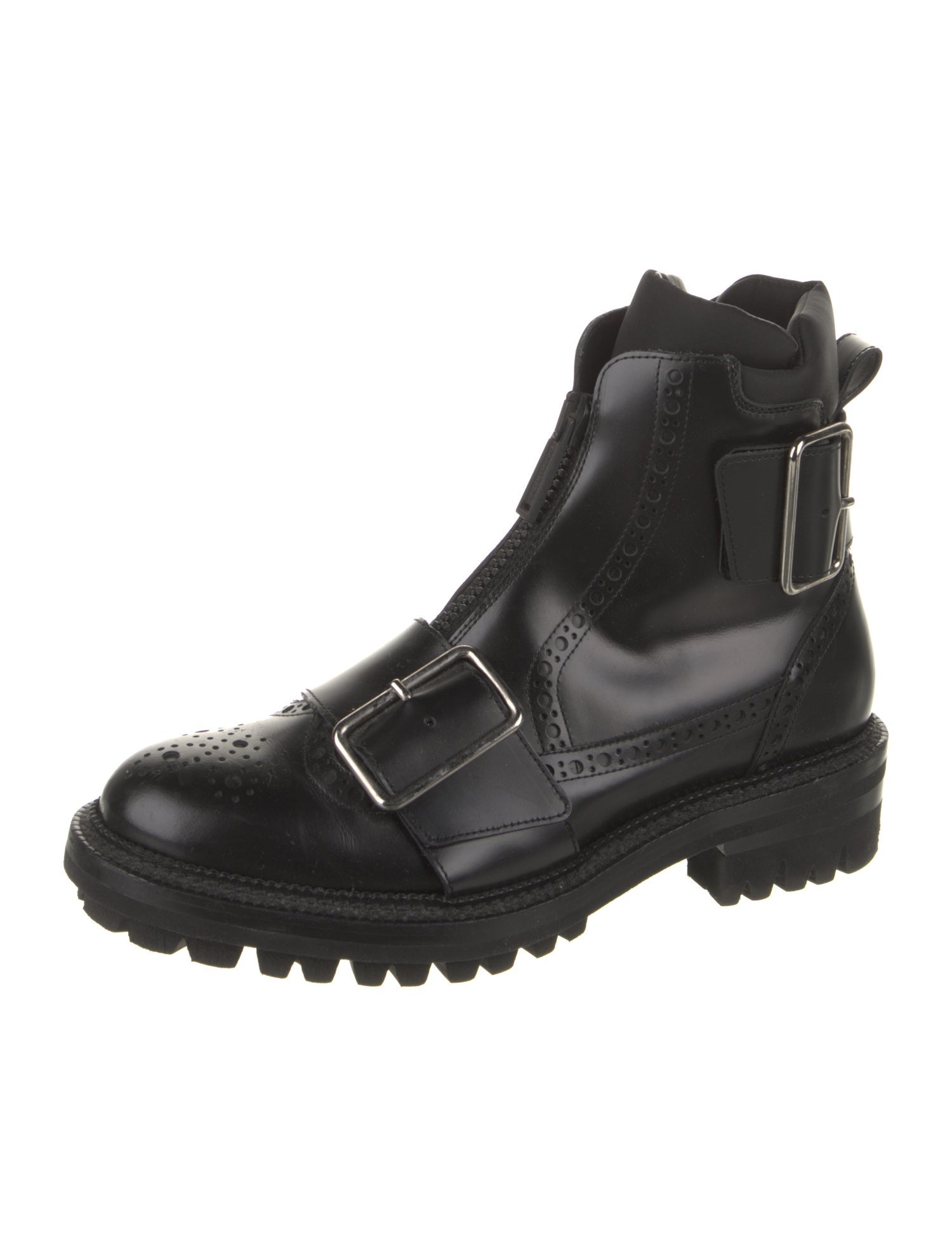 Dsquared² Leather Combat Boots