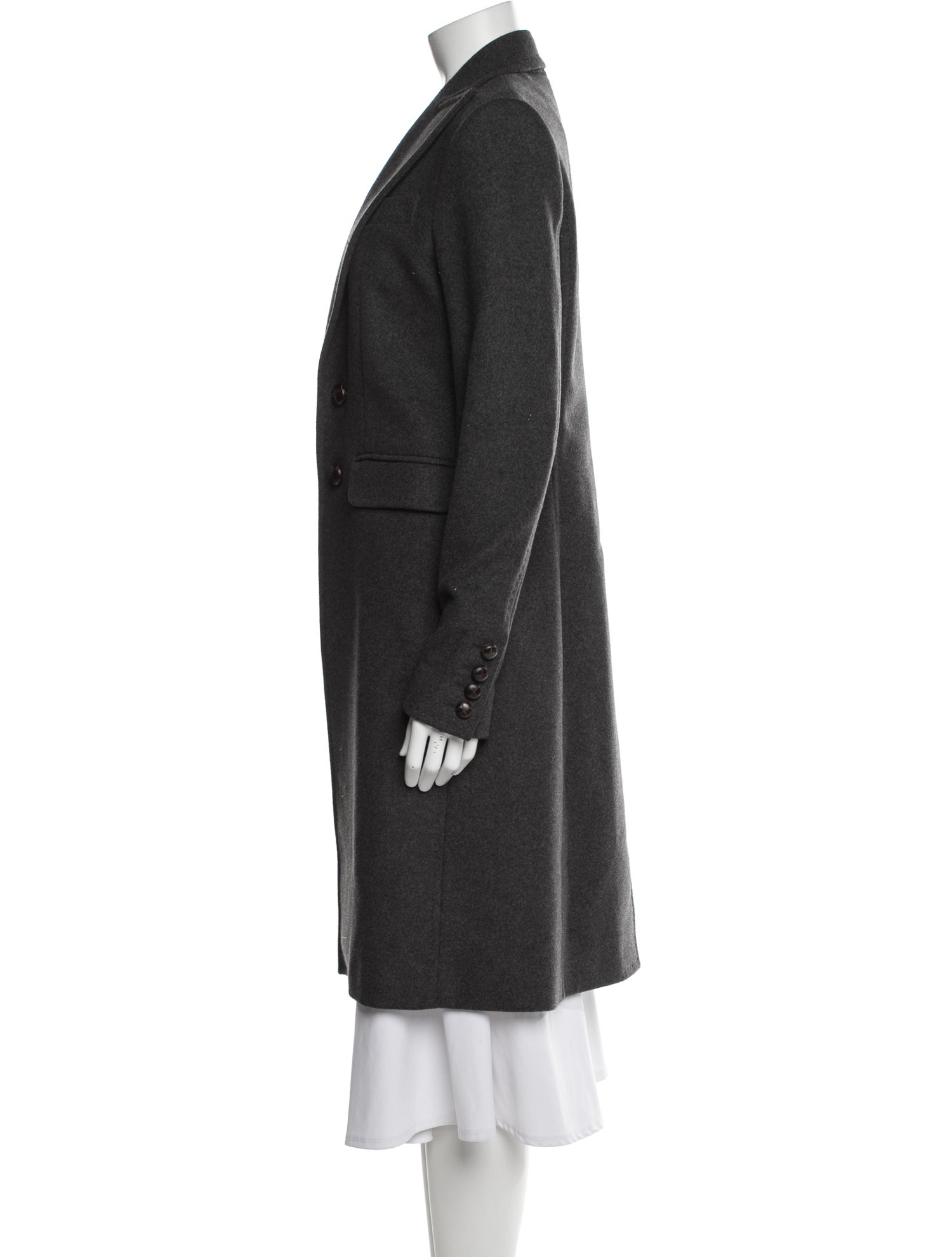 Dsquared² Wool Fur Coat