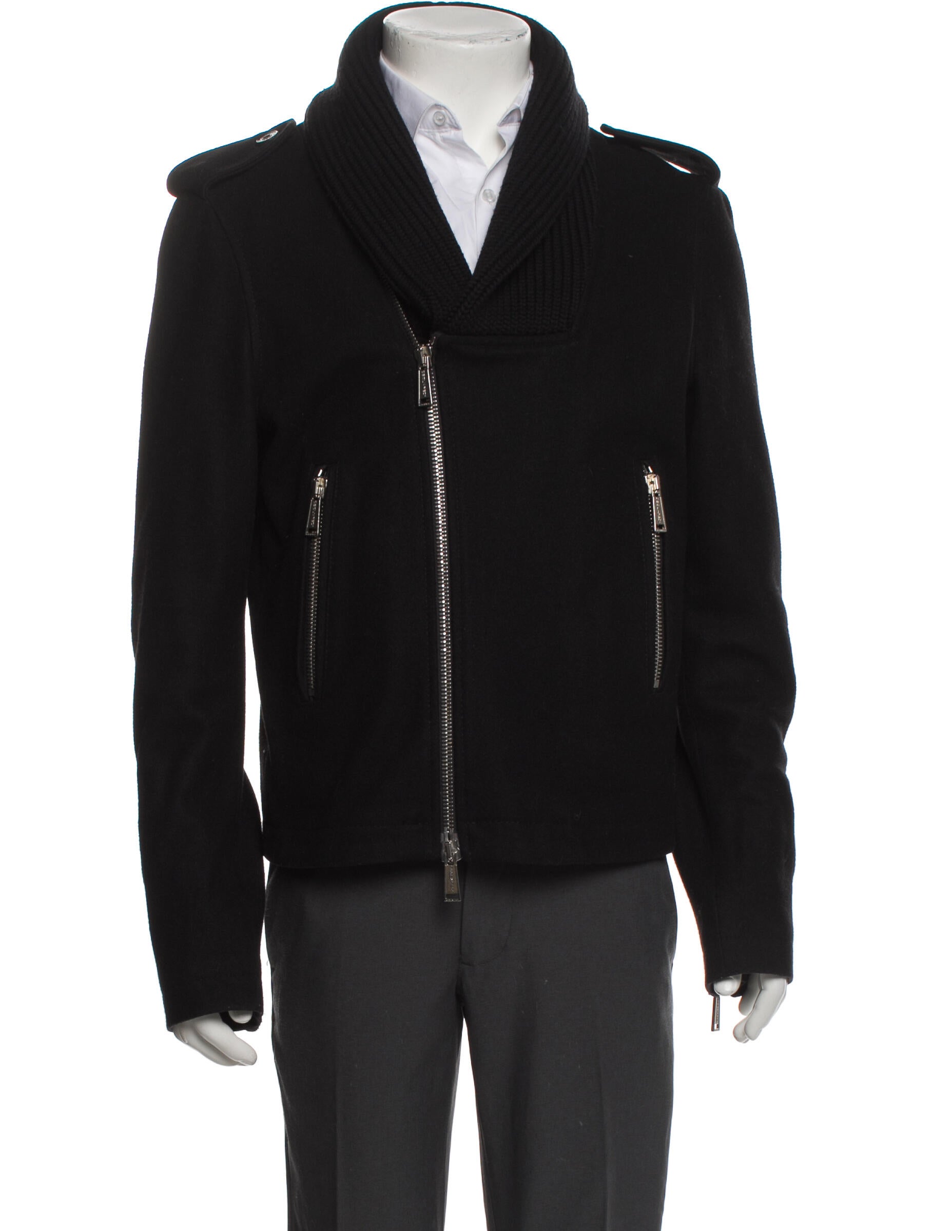 Dsquared² Wool Moto Jacket