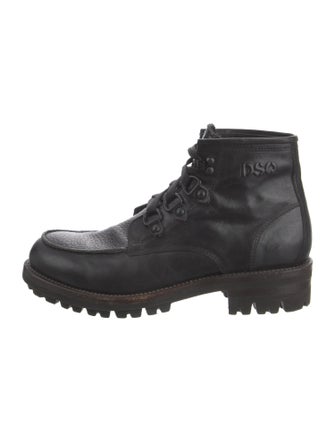 Dsquared² Leather Lace-Up Boots