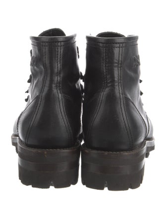 Dsquared² Leather Lace-Up Boots