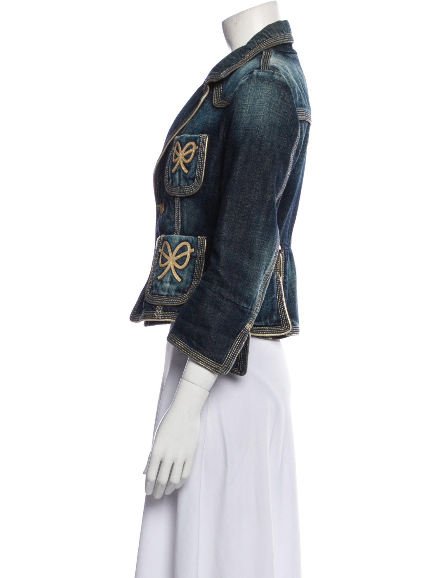 Dsquared² Striped Denim Jacket