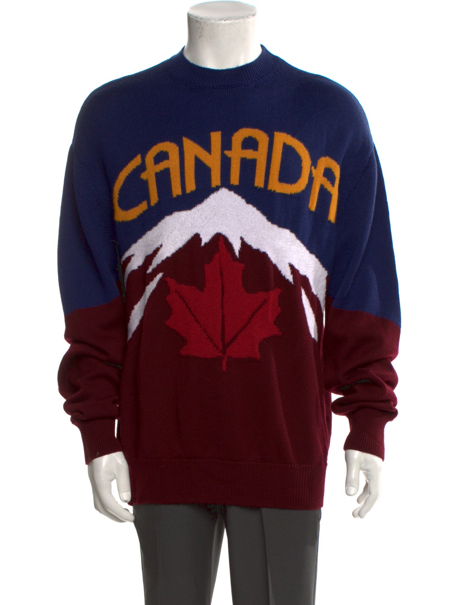 Dsquared² Wool Graphic Print Pullover