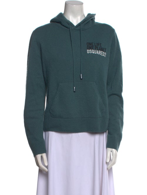 Dsquared² Graphic Print V-Neck Sweater