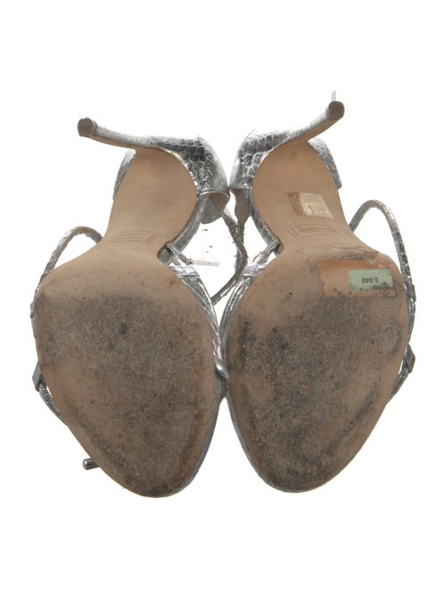 Dsquared² Leather T-Strap Sandals