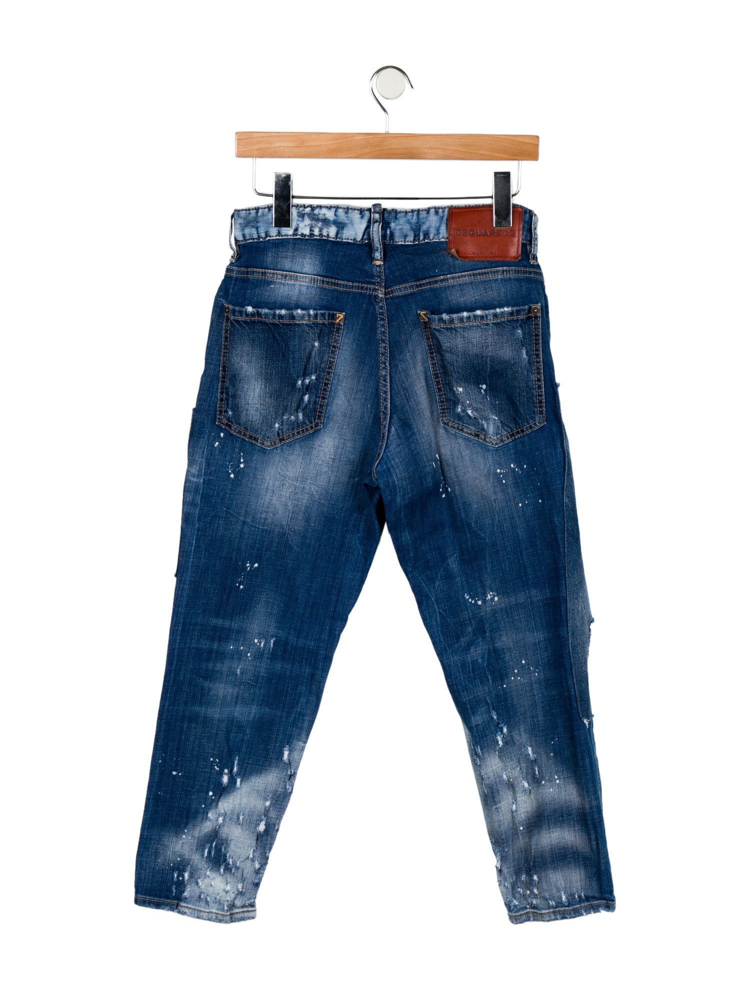 Dsquared² Mid-Rise Straight Leg Jeans