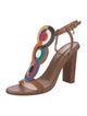 Dsquared² Leather T-Strap Sandals