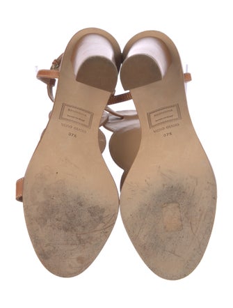 Dsquared² Leather T-Strap Sandals